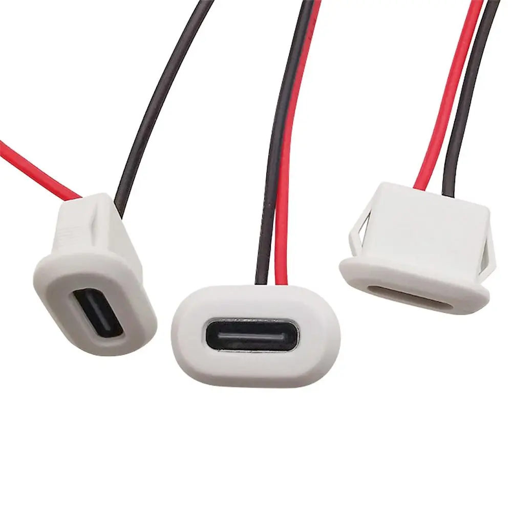 USB Type C Connector Jack Female Type-C with Card Buckle 3A Fast Charging Jack Port USB-C Charger Plug Socket Accessories