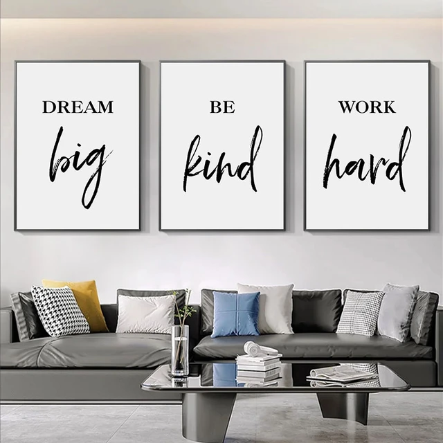 Canvas Print Wall Art Painting Picture Quote Words Home Office Decor 12x16