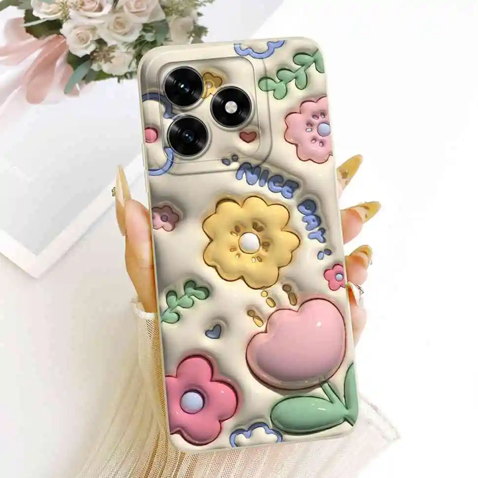 Lovely Sweet Rabbit Panda Soft Silicone Phone Case - Shockproof Bumper Cover