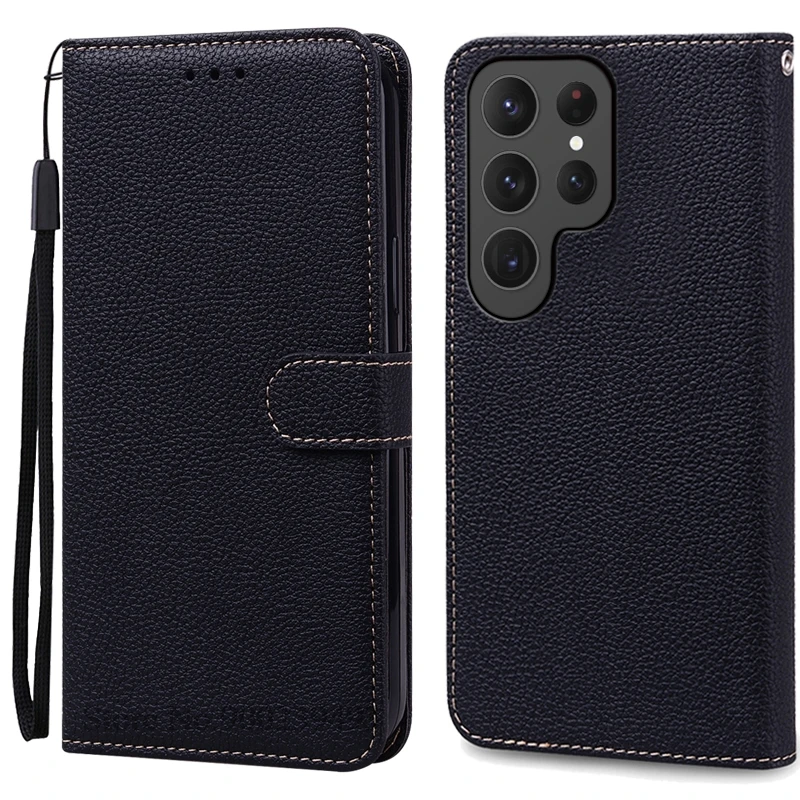 Leather Wallet Flip Case | Luxurious Book Cover Coque s