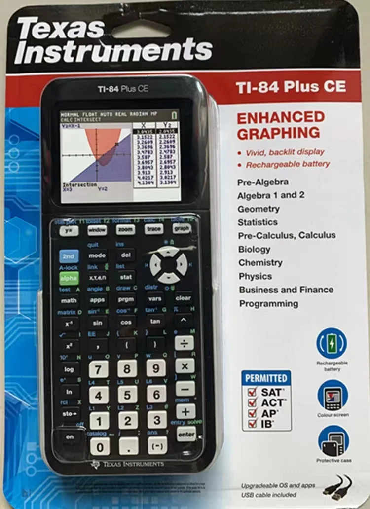 Golf Migratie Ineenstorting 2022 nieuwe texas-instrumenten TI-84 plus ce-programmering grafische  rekenmachine ap ib zat internationale examencomputer