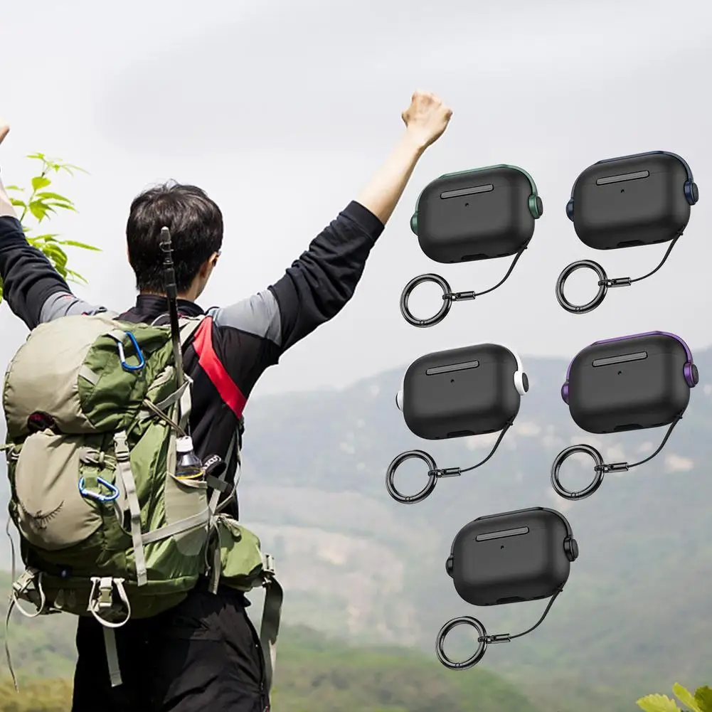 Earphone Case Sleeve Shockproof Waterproof Protective Cover For Airpods Pro2 Bluetooth-Compatible Headset Accessories