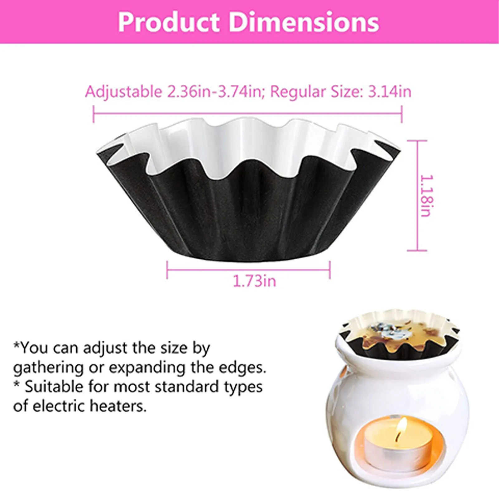 Scented Wax Melt Liners 50pcs Scented Wax Melt Liners Up Reusable and Leakproof Candle Warmer Plate for Scented Wax Candle Warmer Melter