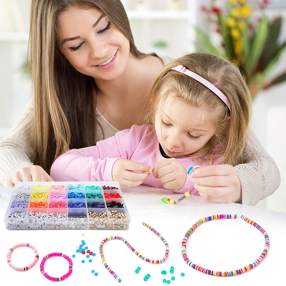 Kit di perline in argilla polimerica con Chip da 6mm set di braccialetti  per collana Boho fai-da-te perline distanziate allentate per risultati di  creazione di gioielli kit di accessori - AliExpress