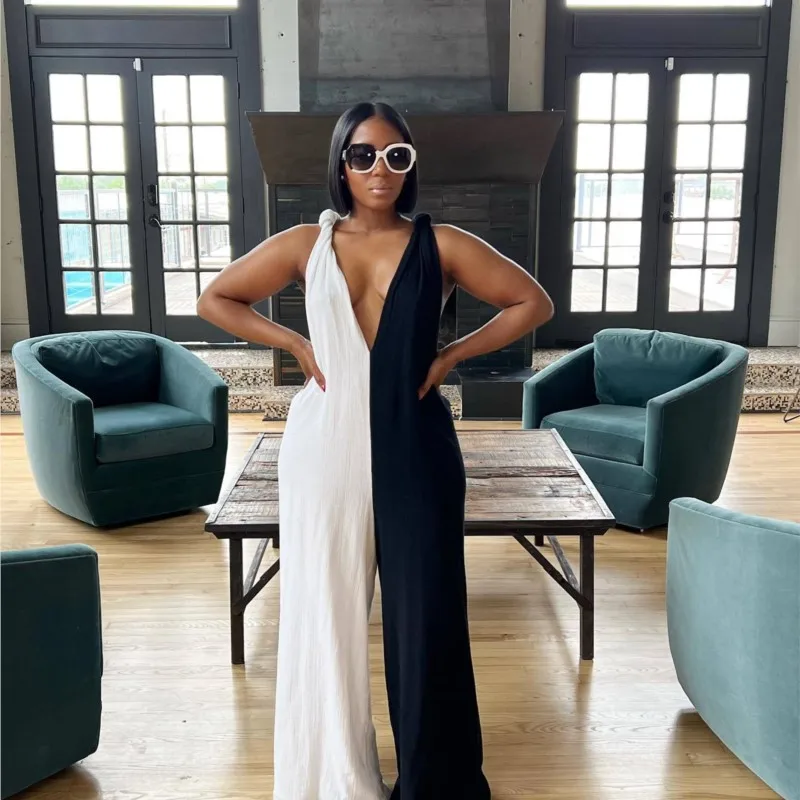 

Парео пляжное женское парео летний сарафан новый черный белый комбинезон однотонный спандекс для платья вязаная накидка купальник