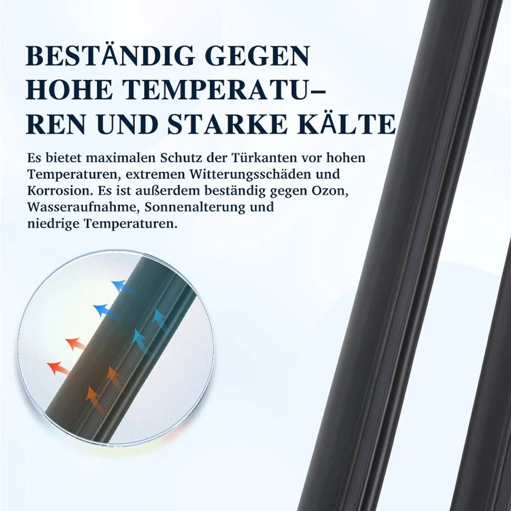2PCS Qualität Auto Schrift Tür Dichtungs Dichtung Links Rechts Gummi Dichtung Streifen Für VW T5 T6 7H0837566A 7H0837565A Auto Zubehör – Detail 8