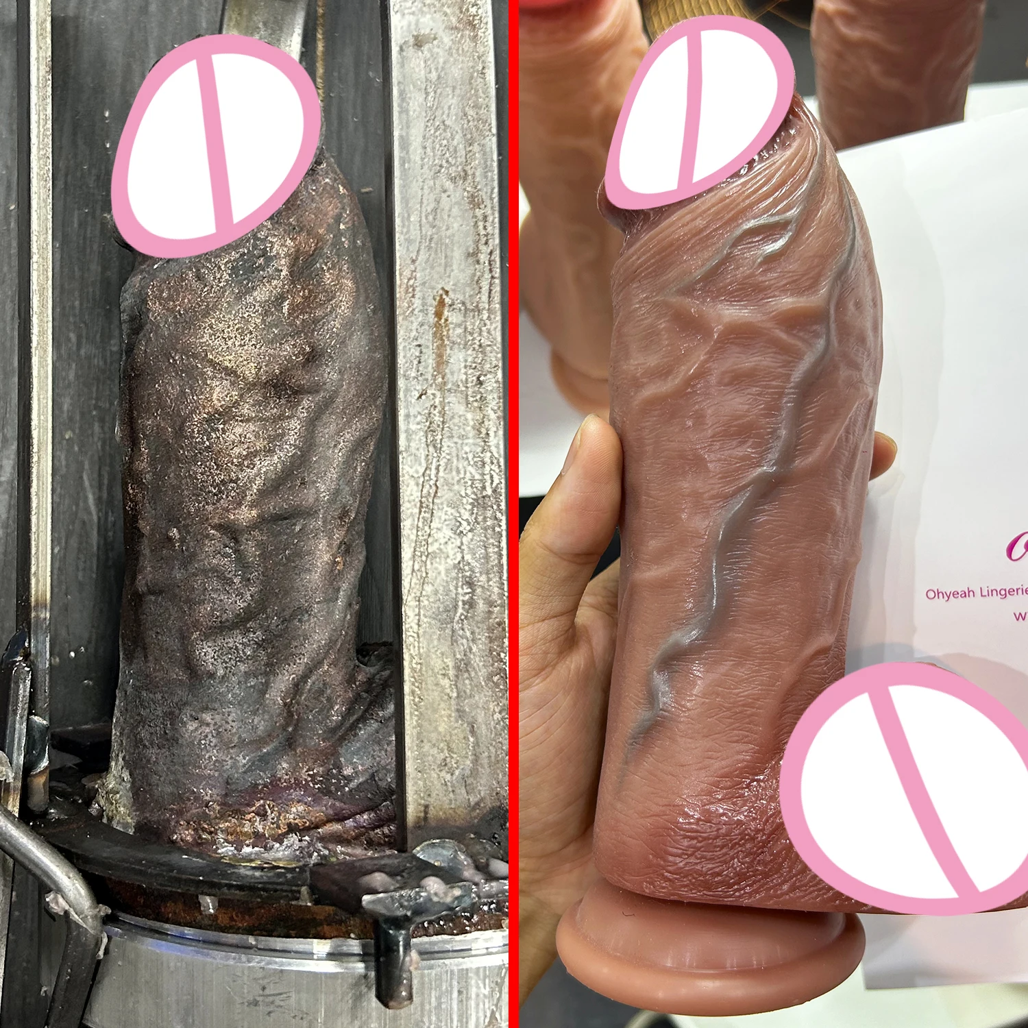 Realistic Skin Dildo Double Silicone Penis Woman Man Anal Sex Toy Suction Cup Dick Big Glans Masturbators Cock Sex Toys