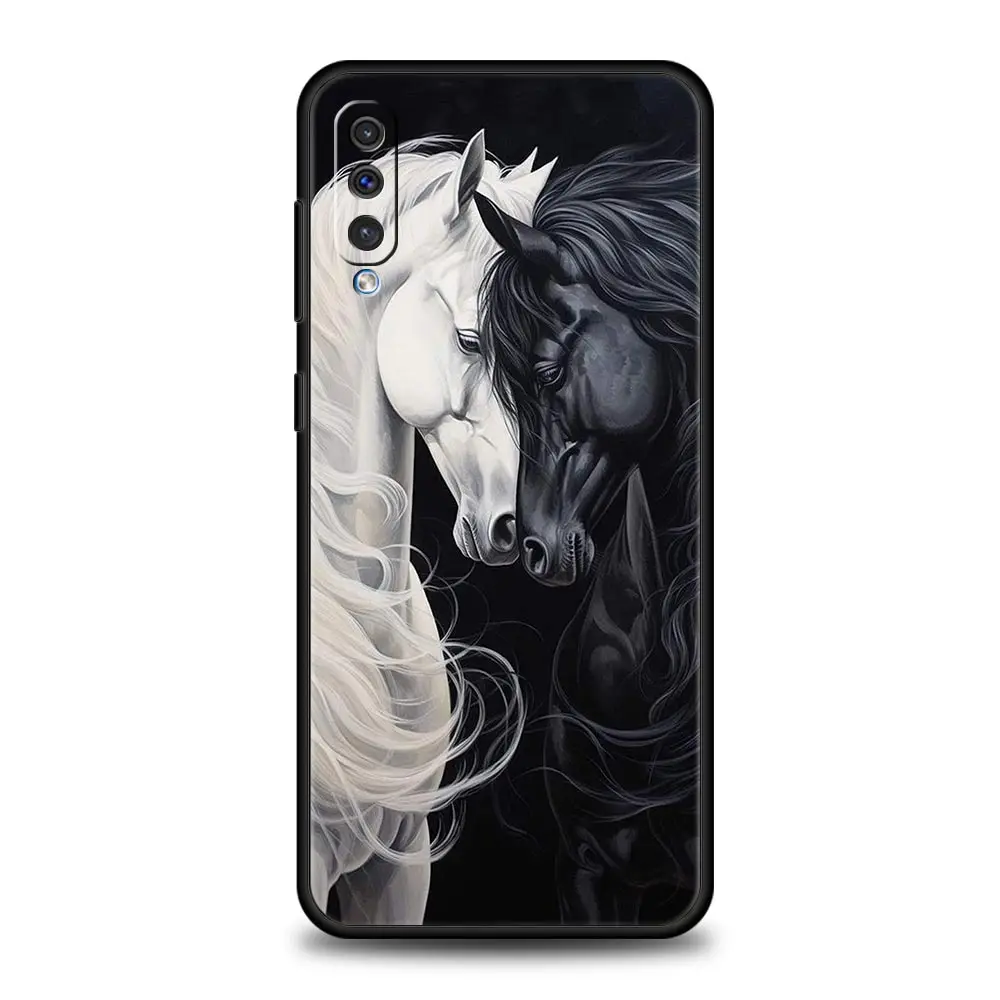 White Horses Galloping Phone Case Cover