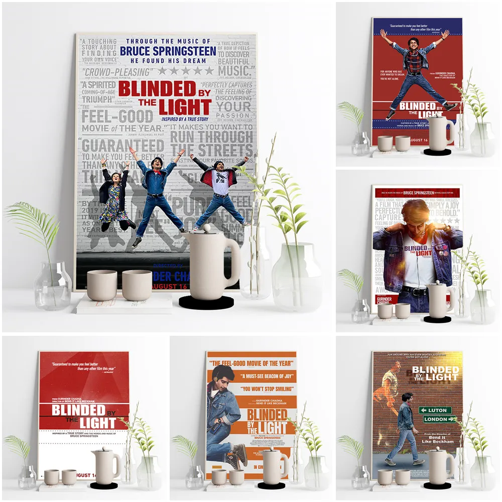 Blinded By The Light Comedy Drama Film Print Art Poster Movie Wall Stickers Video Room Cinema Canvas Painting Modern Home Decor