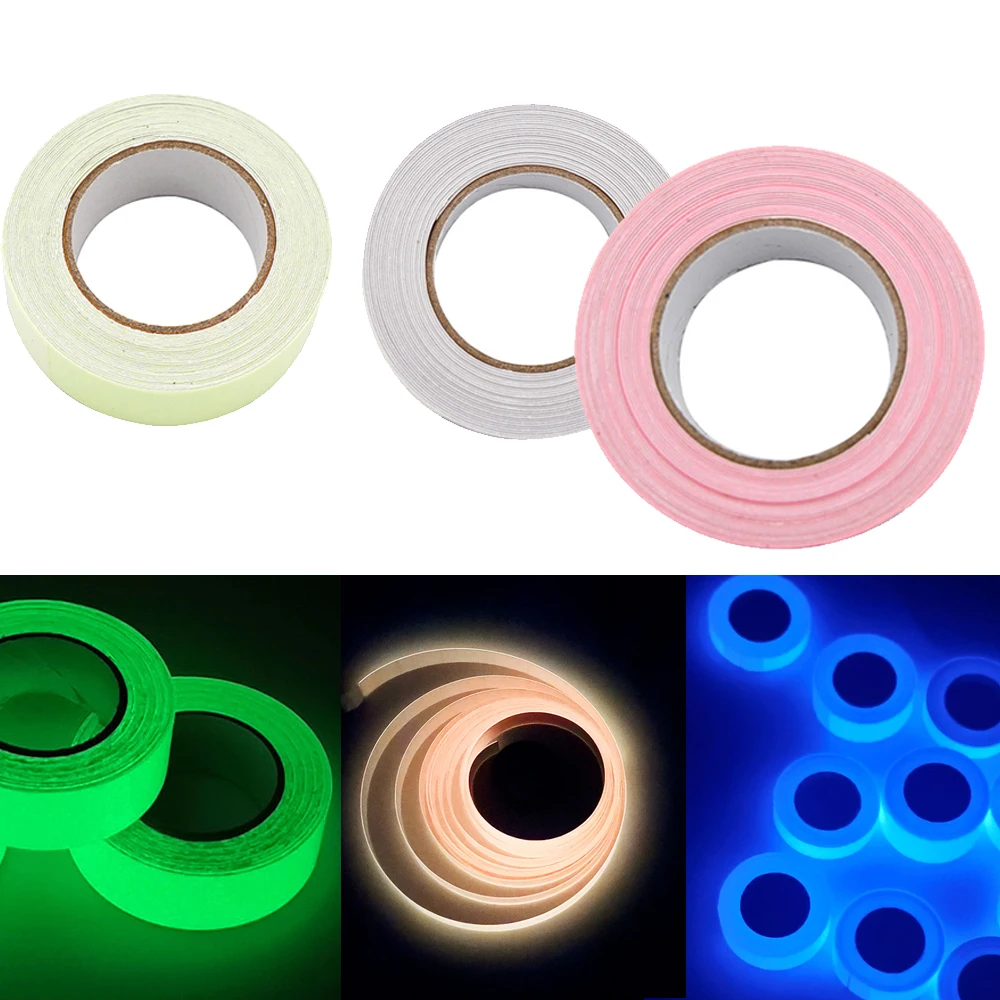 Luminous Tape 3 Meters Self-adhesive Glow Emergency In The Dark Safety Stage Stickers Home Decor Party Supplies Decorative
