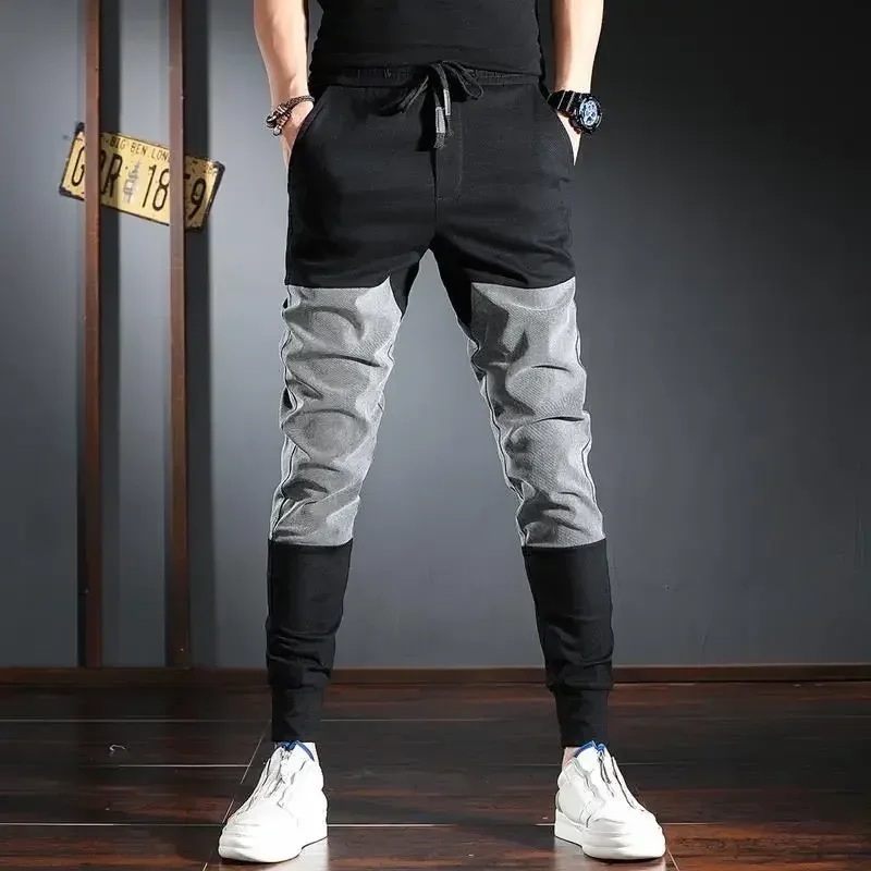 thumbnail image 1 of Pantalones para hombre, estilo coreano, pantalones cargo para hombre, algodón, alta calidad, diseñador más barato, pantalones holgados, ajuste regular, pantalones sueltos de calle, nuevos, 1 of 4