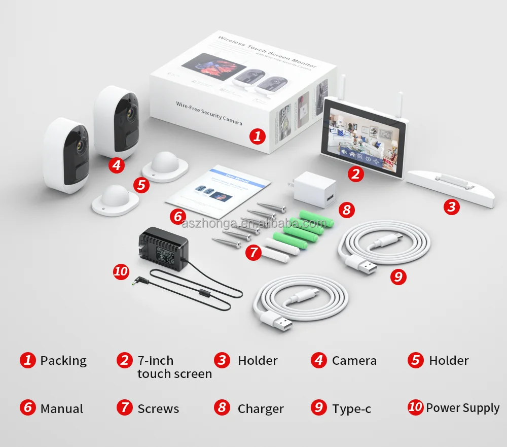 2/4CH Mini Smart Wireless Ip Network Security Home Surveillance CCTV Battery Camera System 3MP WiFi 7 Inch LCD Monitor Nvr Kit 26 S26f70e47a44e4a3c897c76b328229e2dT 2/4CH Mini Smart Wireless Ip Network Security Home Surveillance CCTV Battery Camera System 3MP WiFi 7 Inch LCD Monitor Nvr Kit