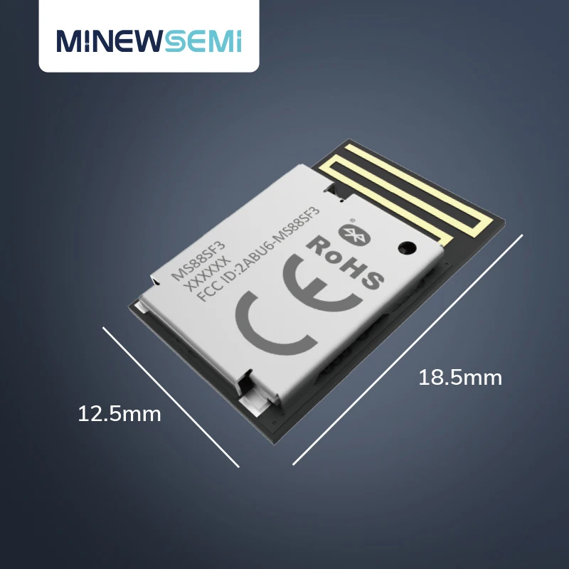 FCC CE RoHs 인증 장거리 모듈, 북유럽 nRF52840 BLE 5.2, 48 GPIO, 다중 프로토콜 지원, 최소 크기