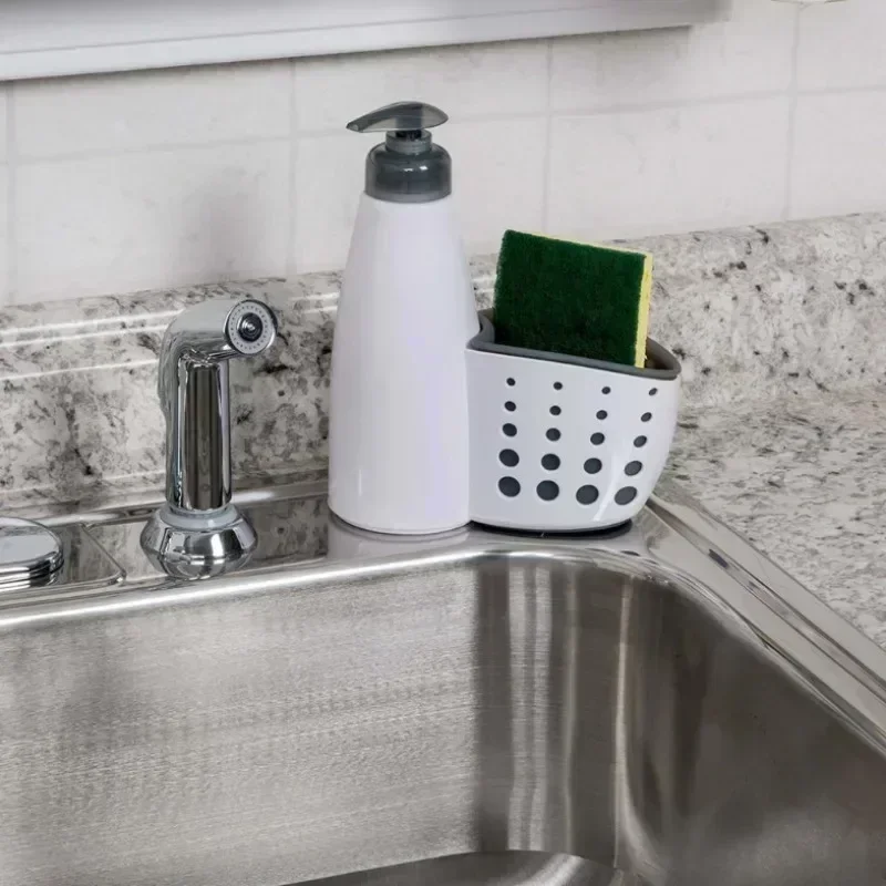 Soap Dispenser Multifunction Liquid Dispenser Home Detergent Storage Box Sponge Drain Rack Container