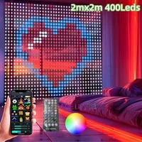 Smart Curtain Lights 400 LED USB Curtain String Lights DIY App Remote Control Music Sync Christmas Holiday Party Curtain Strings 1