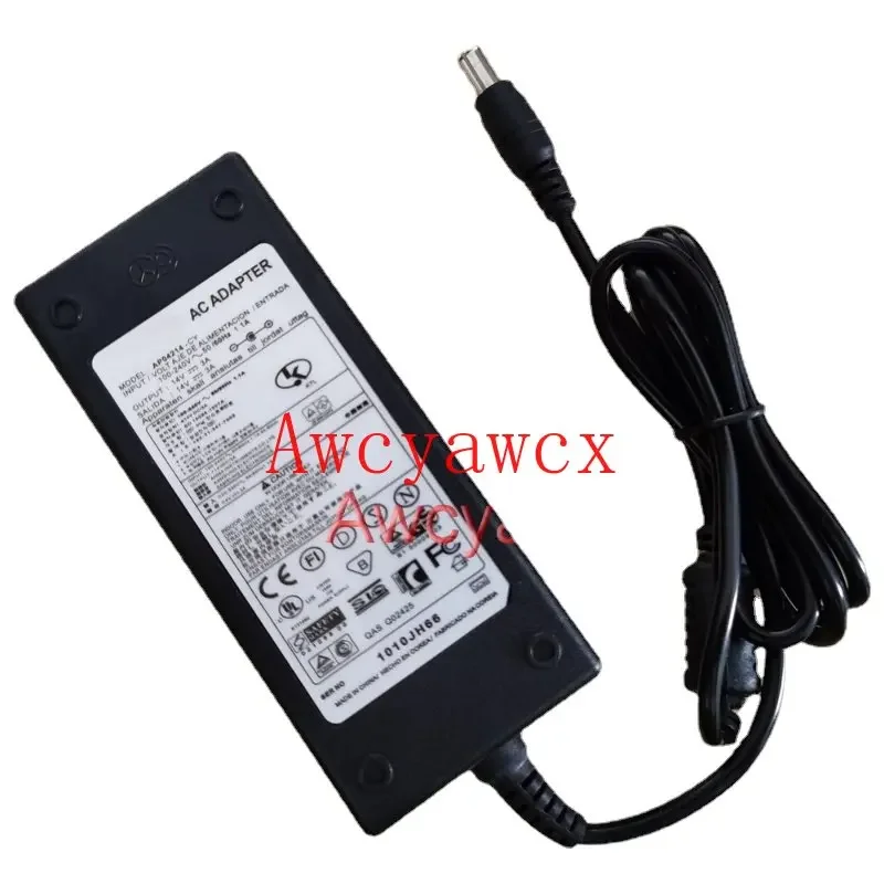 14V 3A A4514-DSM AC/DC Adapter for Samsung U28E590D UE22F5400 T24C350LT LED Monitor Power Supply