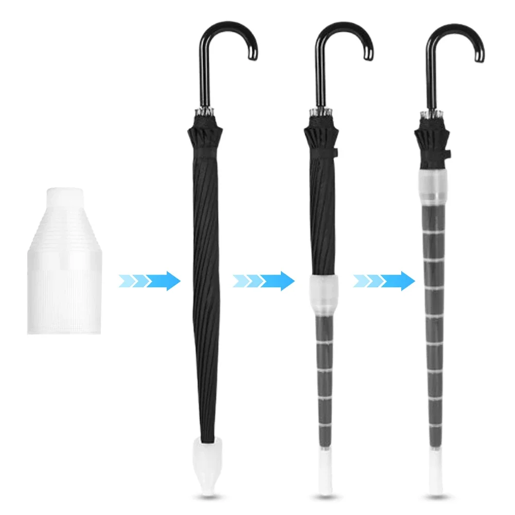 Retractable Car Umbrella Storage Bag Waterproof Cover Home Sleeve Drip-proof Umbrella Transparent 70/80cm Plastic Non-drip Cover