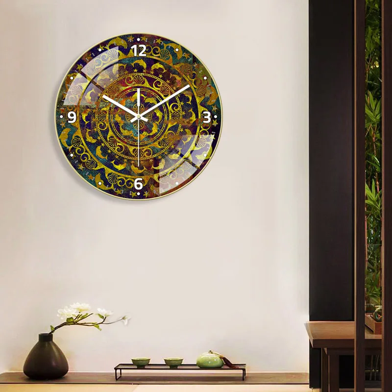 

Nordic decorative wall clock for living room porch mute hanging quartz clock modern decor