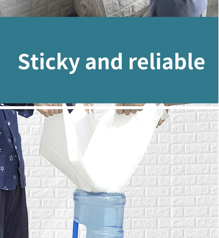 Upgrade your home with 3D Soft Foam Brick Wallpaper Roll – a self-adhesive, waterproof, and soundproof wall sticker ideal for living rooms, kitchens, and bathrooms.