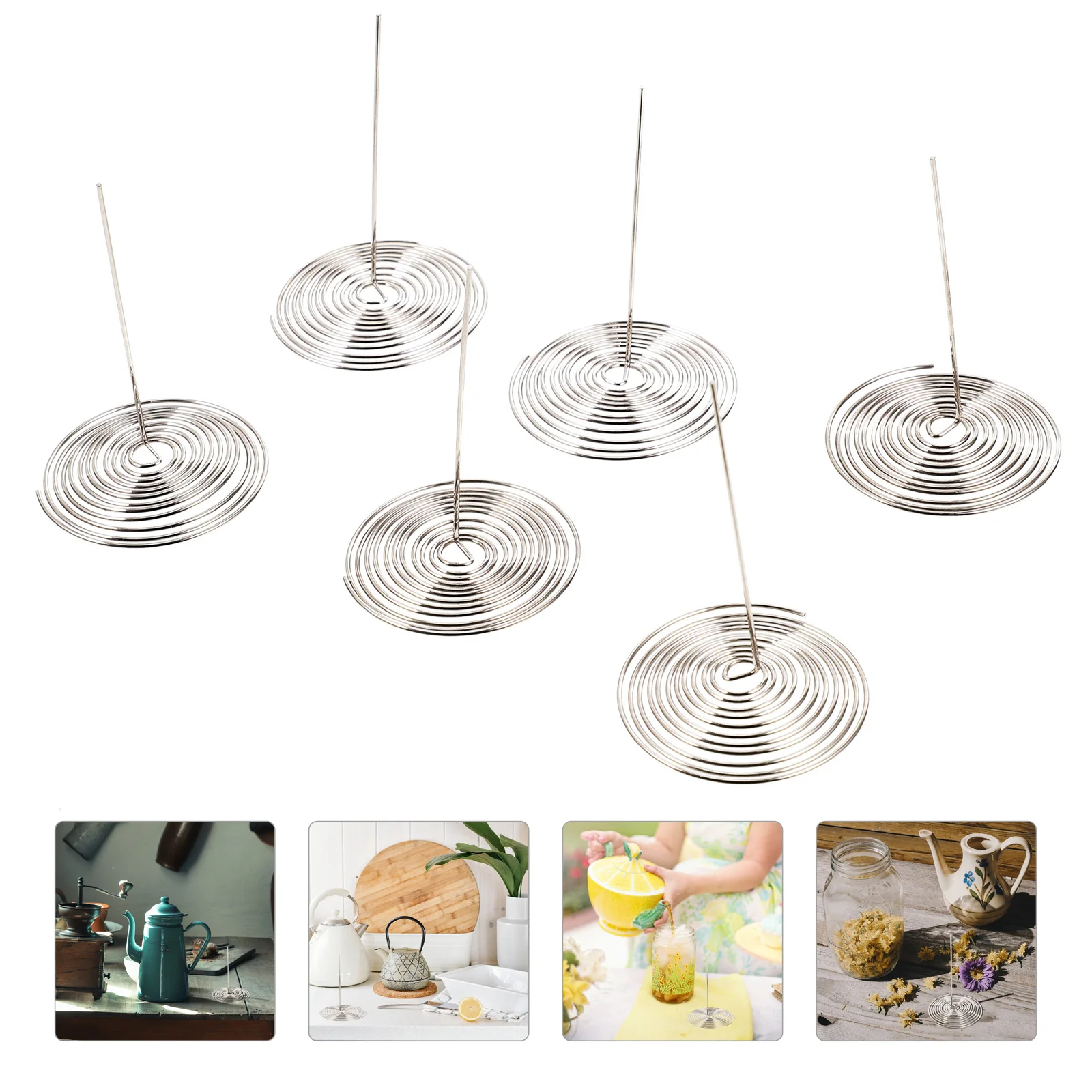 

12 Pcs Teapot Spout Filter Basket Infuser Spoon Supplies Loose Leaf Steeper Stainless Steel Kitchen Tool