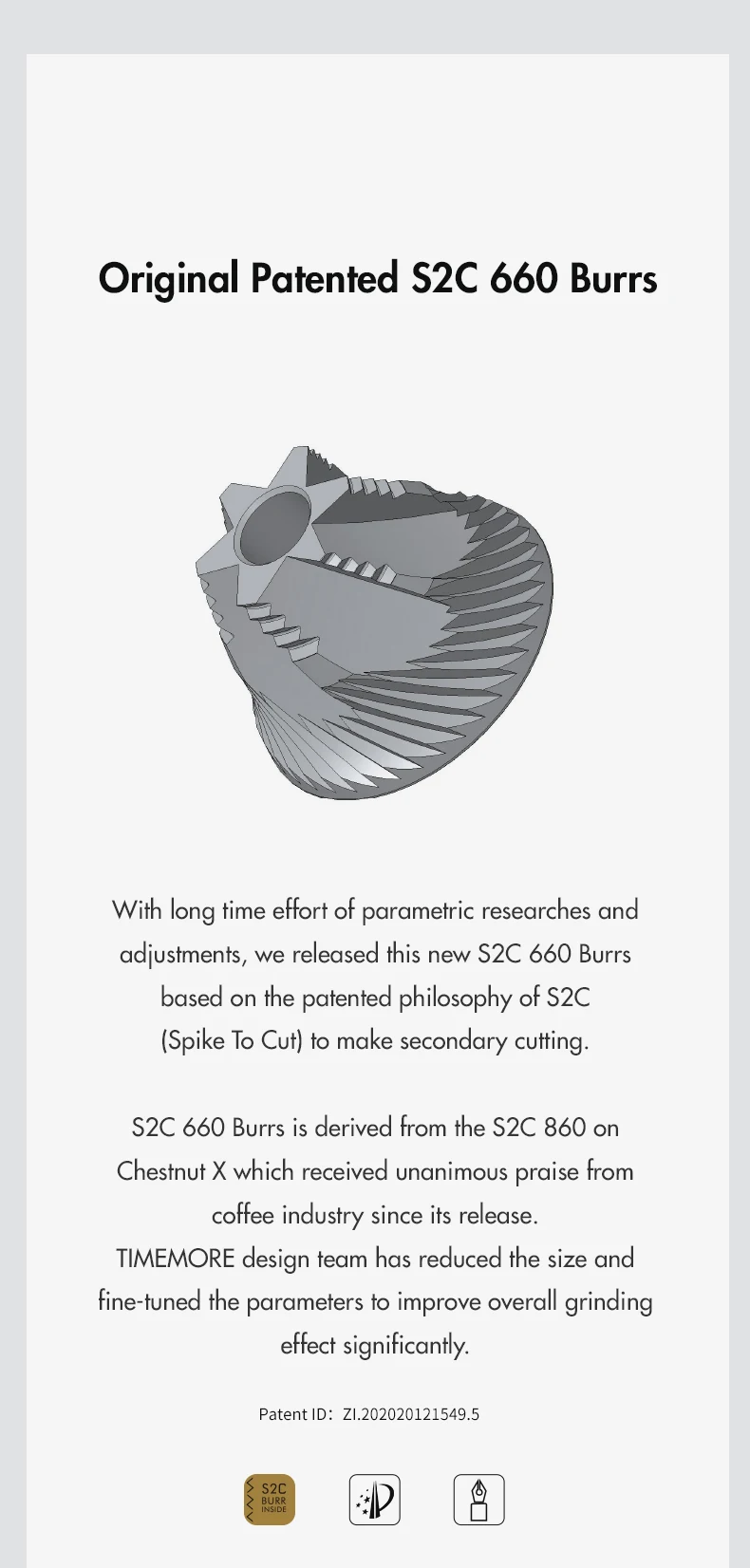 Description Picture 6 of itemTIMEMORE Store Chestnut C3ESP Manual Coffee Grinder Capacity 25g Hand Adjustable Steel Core Burr Send Cleaning Brush