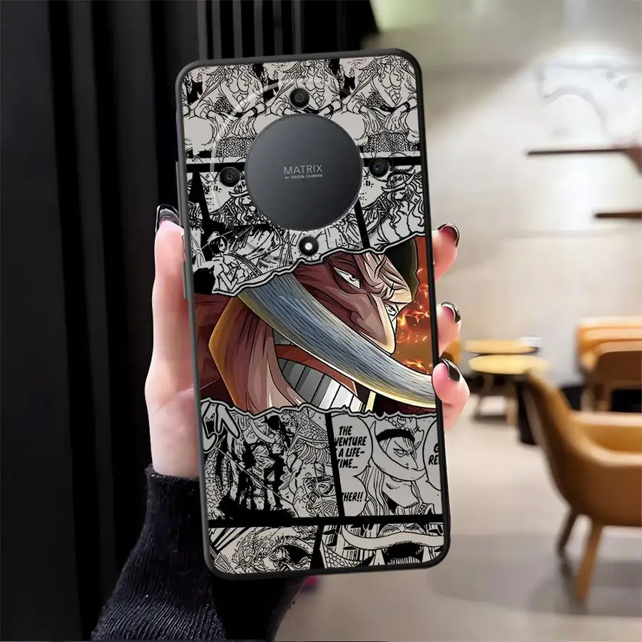 Ones Pieces Luffys Anime Black Phone Cover Case