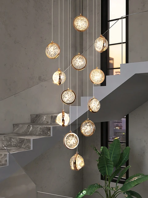 Nordic Villa Glass Bubble Spider Chandelier For Living Room Hotel Luxury  Modern Design Hanging Light Fixtures Suspended Luster - Chandeliers -  AliExpress