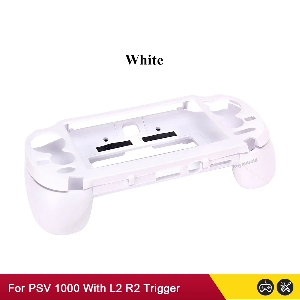Schwarz-Weißes Gamepad-Gehäuse für PS VITA 1000 PSV1000 mit L2 R2 Trigger-Tasten und Griffhalterung zum Schutz – Detail 4