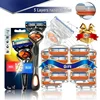 Shaving Razor Blades shaver Manual Shaver Safety Straight Razor Blade Holder Manual Shaver Head Set Replace head 1