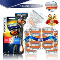 Shaving Razor Blades shaver Manual Shaver Safety Straight Razor Blade Holder Manual Shaver Head Set Replace head 1