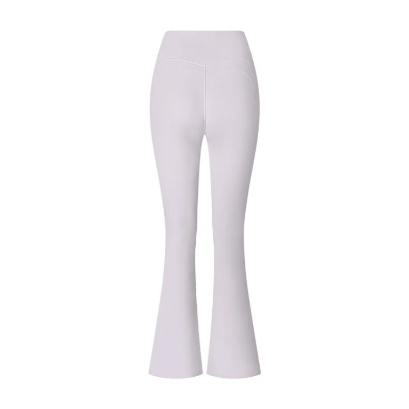 FUBEIKE New Flared Ladies Pants Seamless High Waist Brushed Shaping Micro-Pull Shaping Sports Tight Compression Leggings