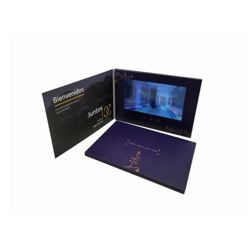 광고 교육용 LCD 비디오 인사 카드 초대장 소책자, custom.2.4 인치, 4.5 인치, 5 인치, 10.1 인치