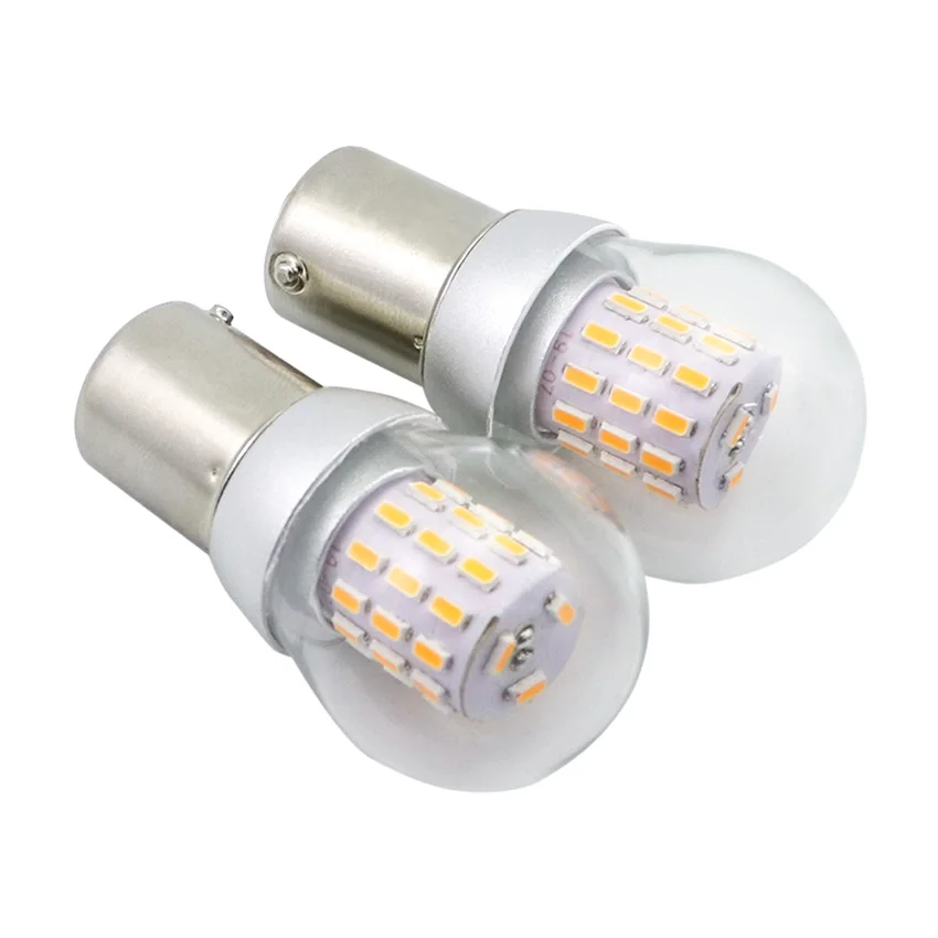 2pcs S25 P21W BA15S LED  BA15D 12-24V Ʈκ Ʈ ׺̼ BAY15D    ҽ