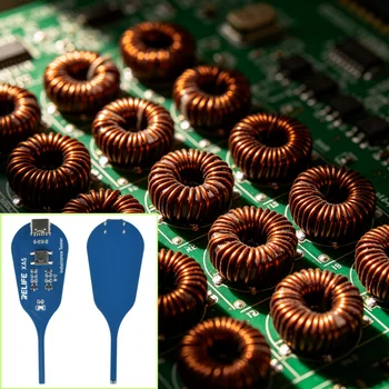 Mini Tester di Induttanza a Penna, Rilevamento Non Distruttivo a Induzione Elettromagnetica, Tipo-C per Diagnosi Guasti Induttori Scheda Madre