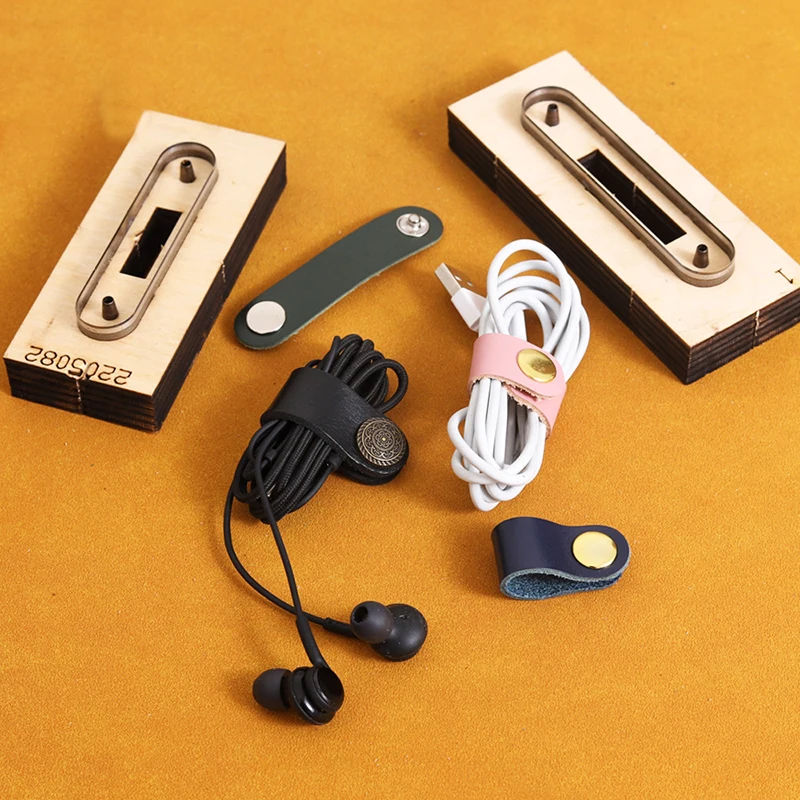 가죽 공예 템플릿 커터 데이터 라인, USB 케이블 이어폰 와이어 오거나이저 보관 버클 시계 벨트 다이 커터 나이프 몰드, 1 개