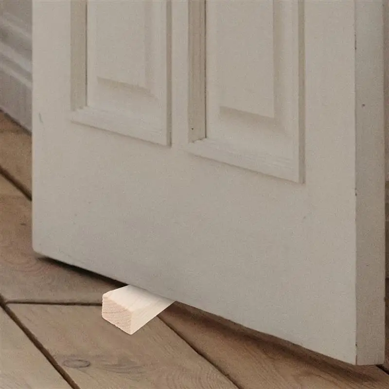 Door Stopper 3/5 PCS Kid Furniture Door Stopper Wedge Sliding Doors Heavy Duty Holder Wooden Child door stopper