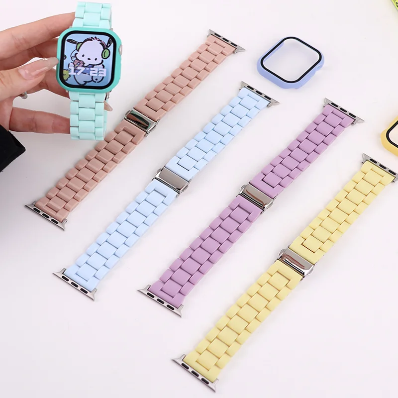 

Ремешок карамельного цвета для Apple Watch Band ultra, умный Браслет для наручных часов iwatch series 8 7 5 se 4 3 6, 49 мм 41 мм 45 мм 38/42 мм 44 мм 40 мм