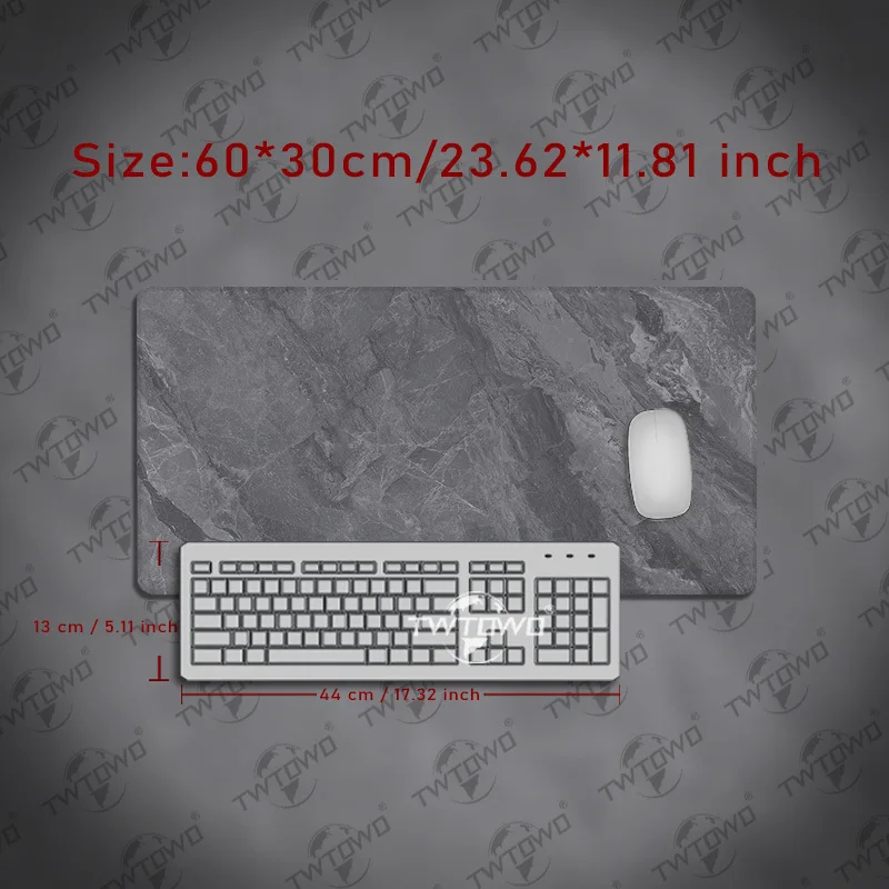 لوحة ماوس قيمنق XL رخام رمادي