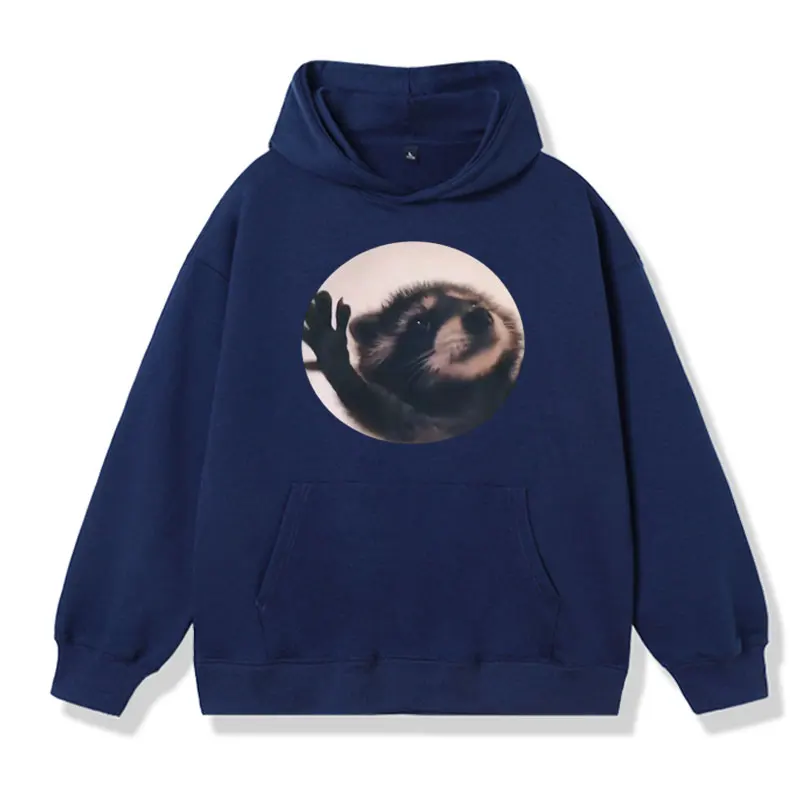 Pedro Pedro Dancing Raccoon Hoodie Men's Women's Funny Meme Gift Fashion Long Sleeve Sweatshirt Oversized Cotton Fleece Pullover