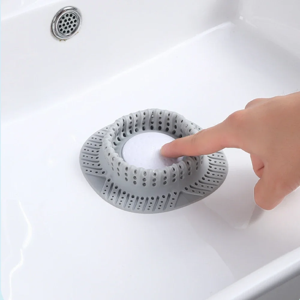 New Bathtub Drain Hair Catcher Collapsible Drain Protector for Pop-Up and Regular Drains of Shower Bathtub Tub Bathroom Sink 6