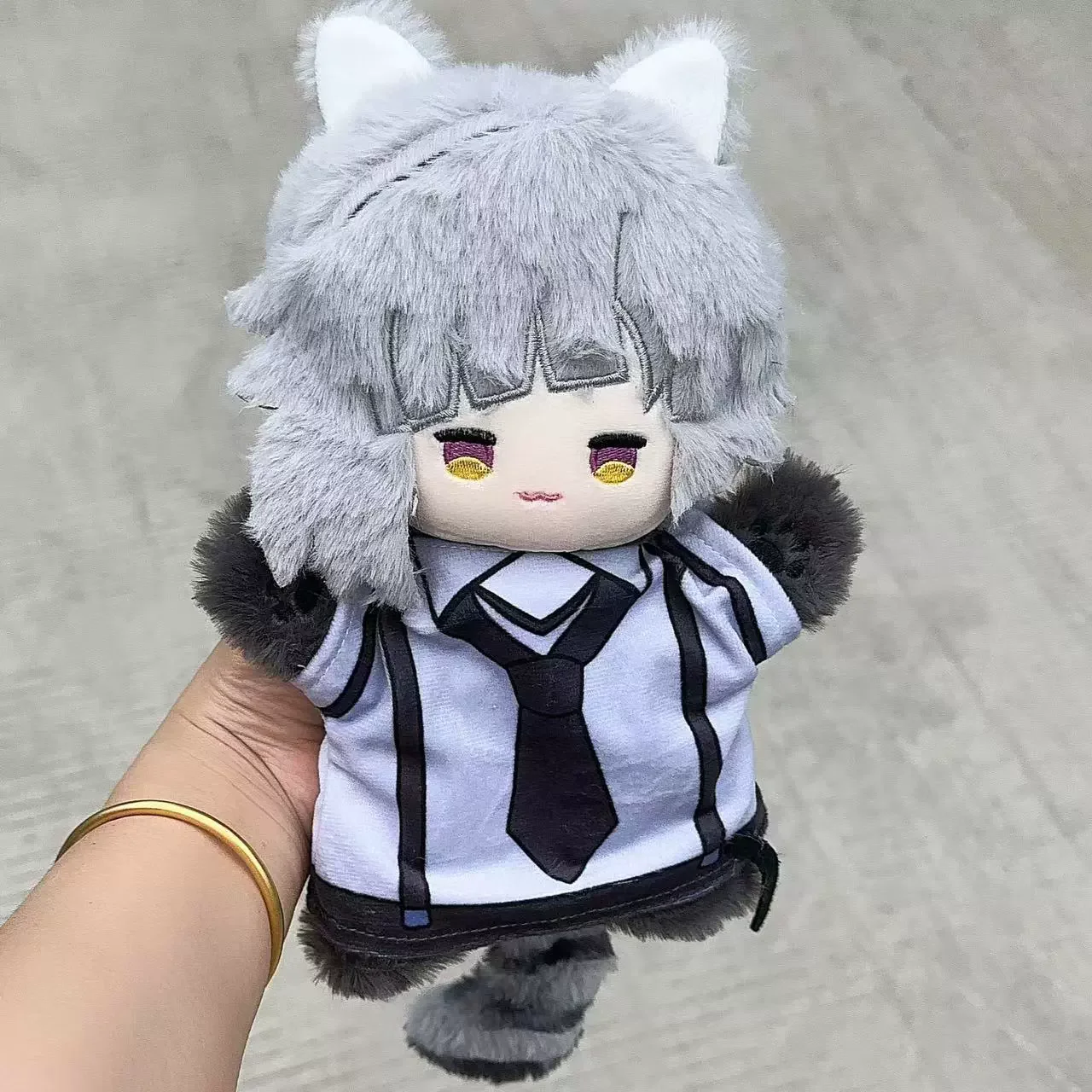 10 cm Plüsch Anime Nakahara Chuuya Kunikida Doppo Entzückende Gedruckt Nunu Baumwolle Puppe Anhänger Spielzeug Kawaii Körper Rolle Anhänger Geschenk – Detail 7