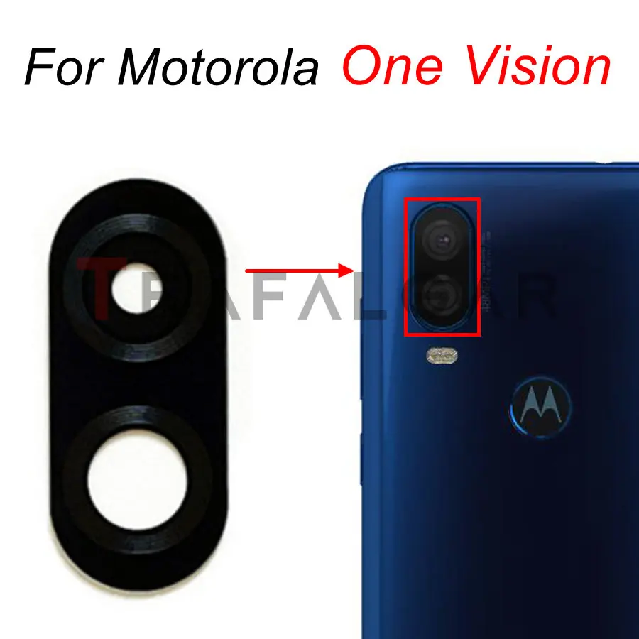 Lente de Cristal de cámara trasera para Motorola One Fusion Plus