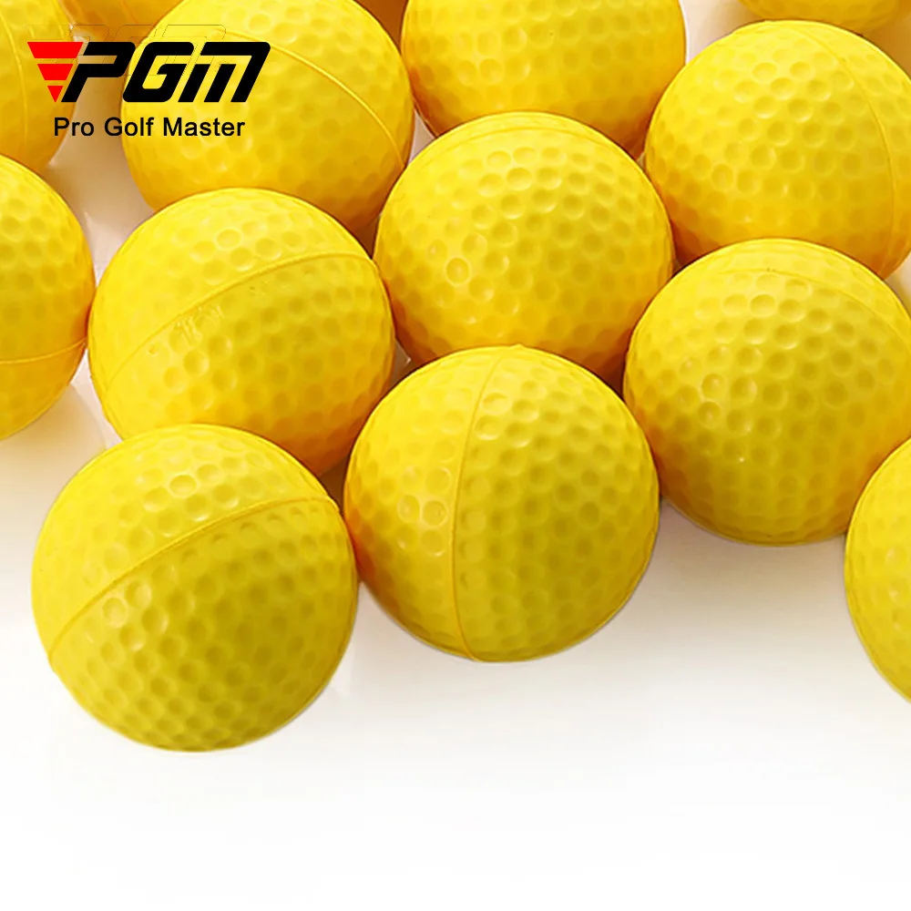 PGM 10pcs Golf Balls Light Indoor Outdoor Training Practice Golf Sports Sponge Elastic PU Foam Balls Q008