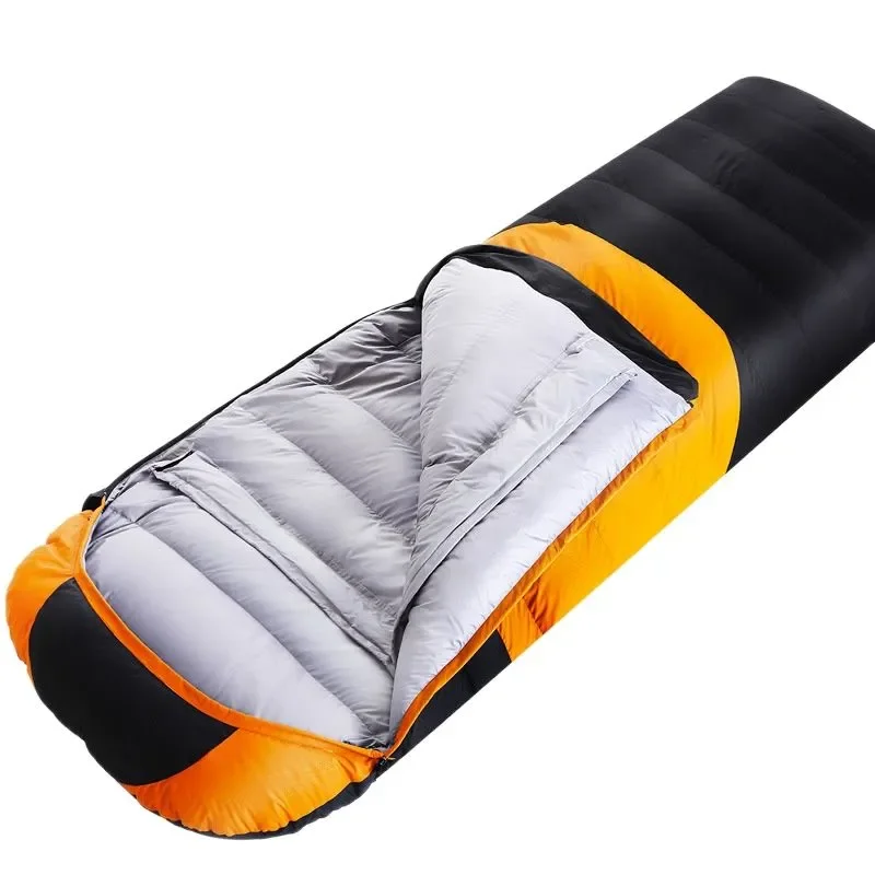 

2500g Filling Duck Down Envelope Sleeping Bag Adult Outdoor Winter Spirng Autumn Camping Car Indoor Cycling Hiking Beach BBQ