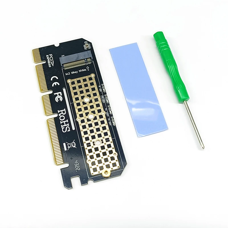 새로운 NVME PCIE 어댑터 PCI Express 3.0 X4/X8/X16-M 키 M.2 NVME 라이저 확장 카드 지원 2230 2242 2260 2280 M2 SSD 마이닝