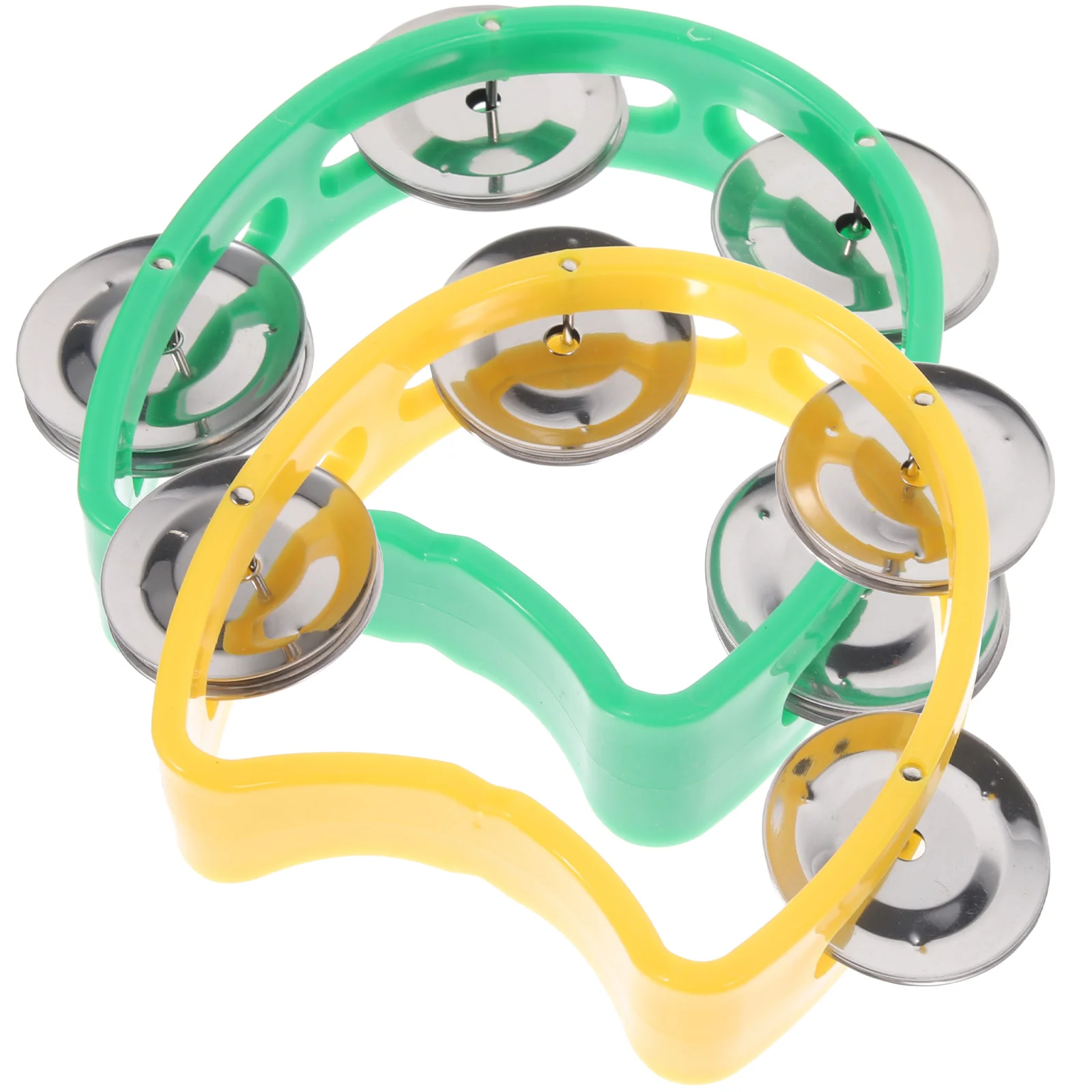

2 Pcs Musical Instruments for Children Tambourine Kids Percussion Jingles Toddler