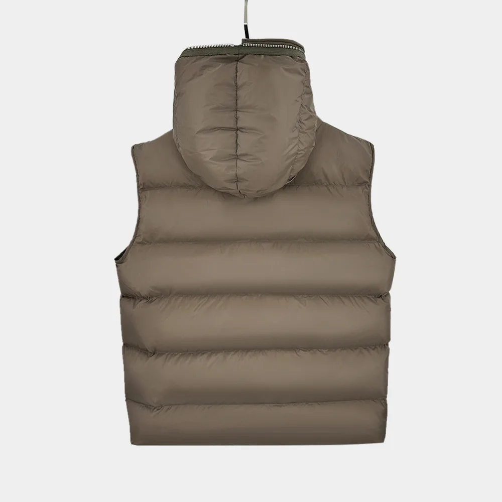 High Street Duck Down Vest Front View