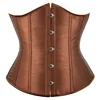 Sexy Underbust Corset Top Women Waist Trainer Gothic Bustier Shapewear Woman Clothes Faja Lingerie Blusas Binder Body Shaper - 2-9015 dark brown, L