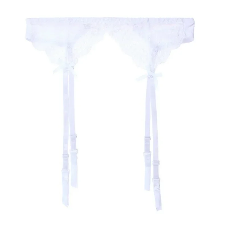 Women Sexy Lingerie Plus Size Lace Garter Suspenders Transparent Underwear Adjustable Double Breasted Waist Belt for Stockings lace garter belt garter belt