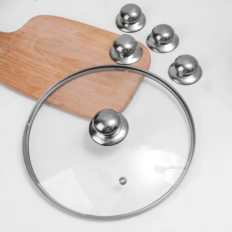 Stainless Steel Universal Replaceable Pot Lid Handle with Screwdriver for Cookware Accessories,pot lid handle